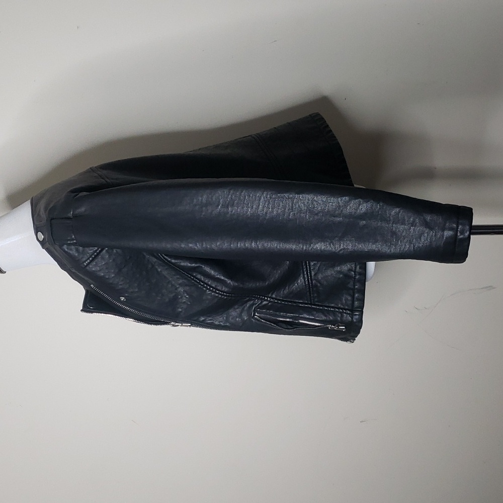 Ashley Stewart Faux Leather coat jacket size 14 / 16 - Picture 6 of 7